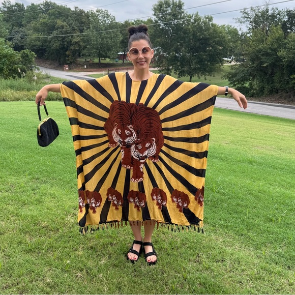 Magic Other - Vintage Magic Kaftan MuMu One Size Beaded with Tassels